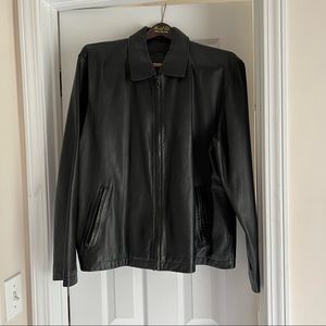 Genuine leather jacket roundtree and yorke